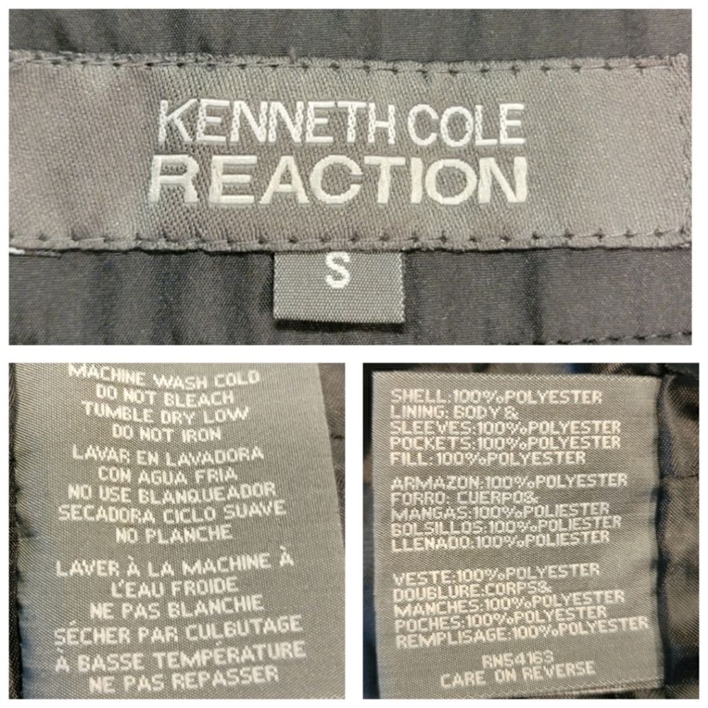 Kenneth Cole Reaction Black Water Repellant Jacket - Picture 14 of 16